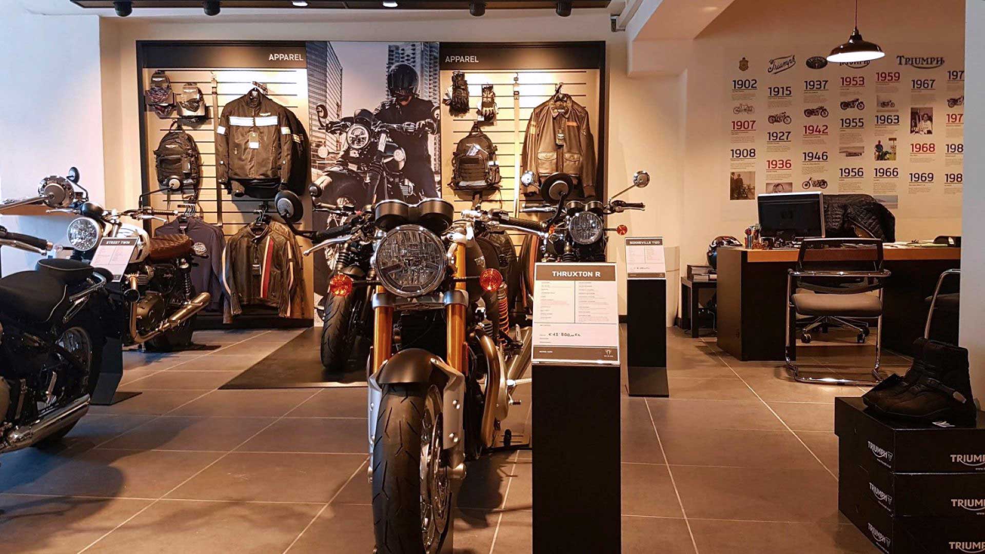 Triumph motorcycles dealership in Genova