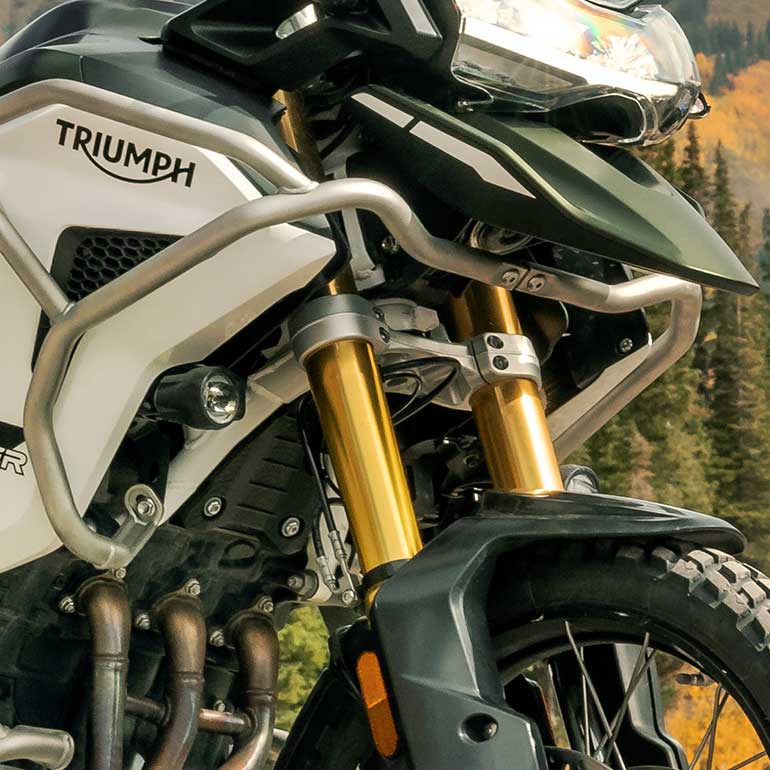 thumbnail image 2 of Pyramid Fender Extender For Triumph Tiger Explorer 1200 (2016+) – Matte Black, UK Made 2 of 2