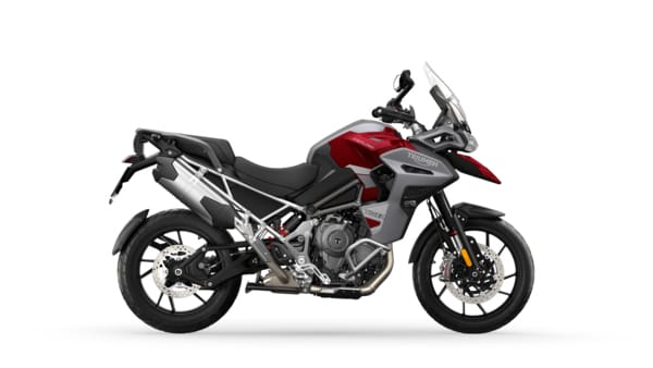 CGI of the Triumph Tiger 1200 GT Explorer in Carnival Red RHS