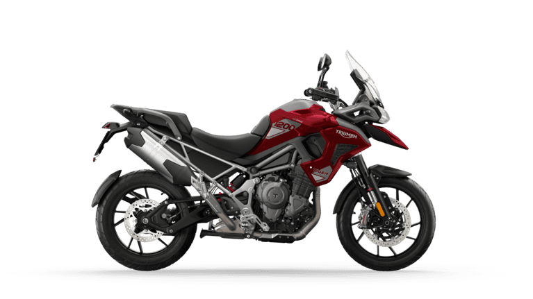 CGI of the Triumph Tiger 1200 GT Pro in Carnival Red