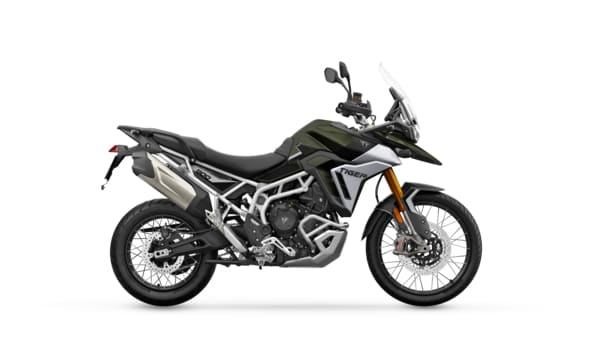 Triumph MY24 Tiger 900 Rally Pro in Matt Khaki and Sapphire Black