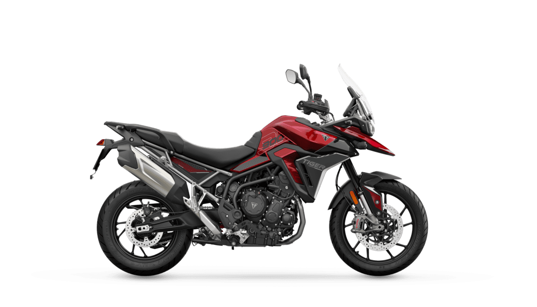 Triumph MY24 Tiger 900 GT Pro in Carnival Red and Sapphire Black