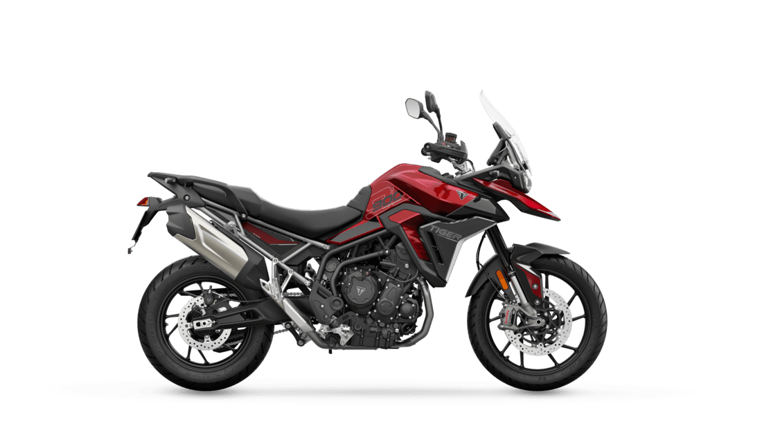 Triumph MY24 Tiger 900 GT in Carnival Red and Sapphire Black