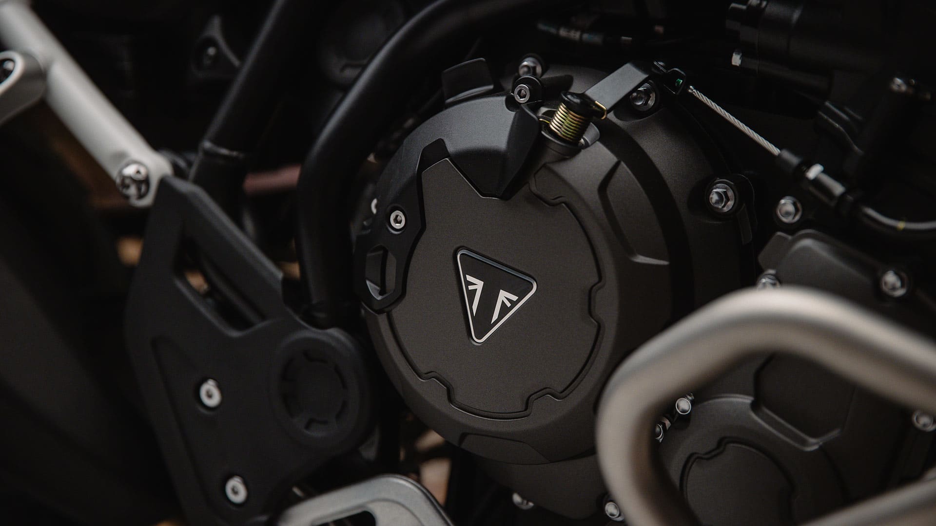 Triumph Tiger 900 Rally Aragon Edition engine and engine protection bars