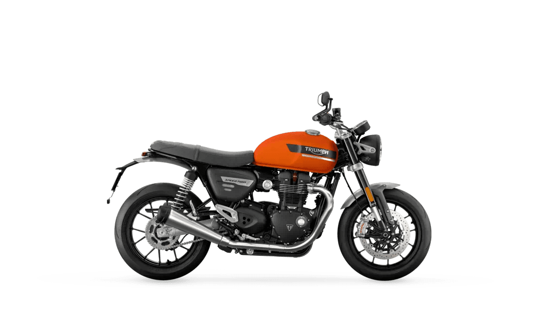 Triumph Speed twin 1200 in Matt Baja Orange