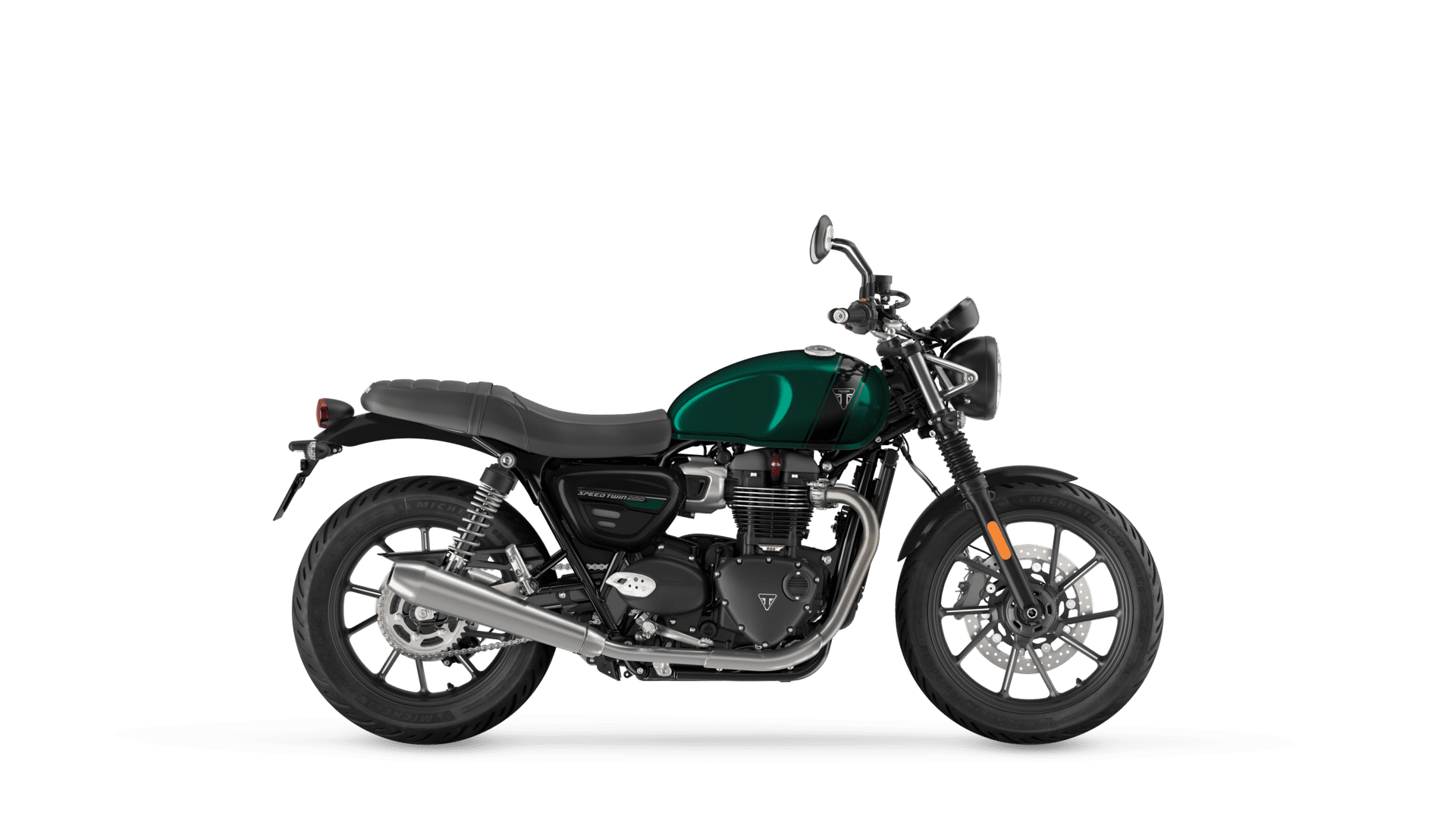 CGI of the Triumph Speed Twin 900 in Competition Green