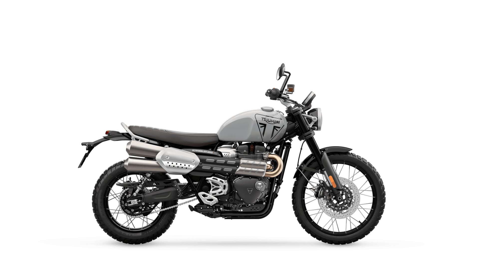 Triumph Scrambler 1200 X in Ash Grey RHS