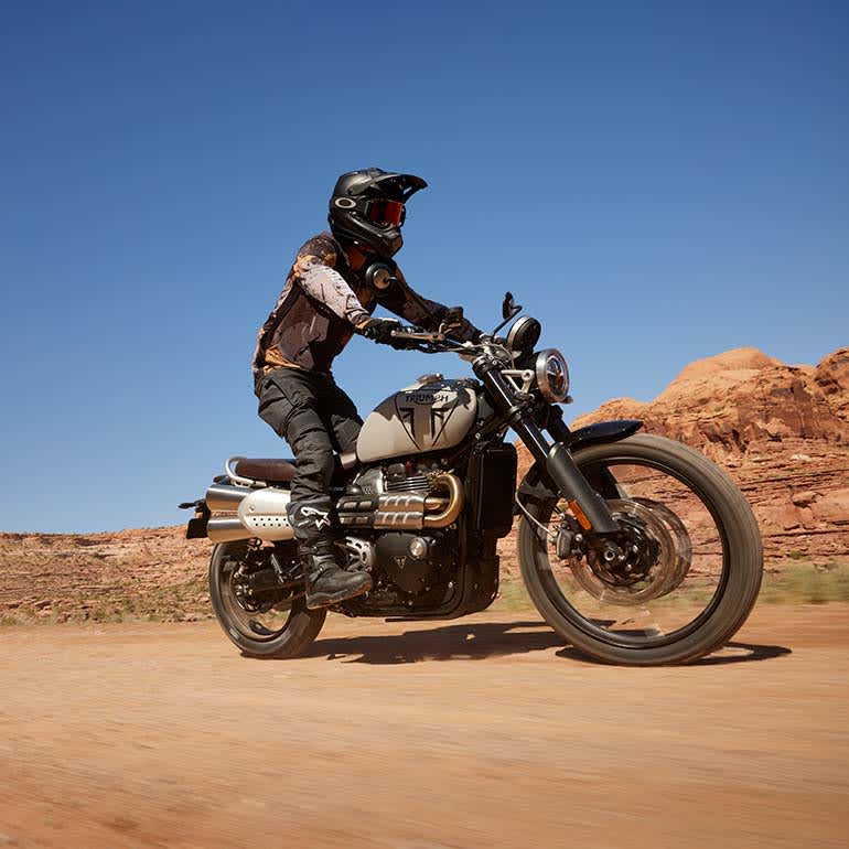 Triumph Scramblers Action Shot