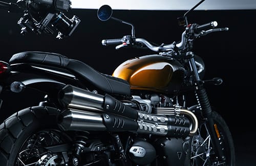 Triumph Scrambler 900 Orange Stealth Edition Tank