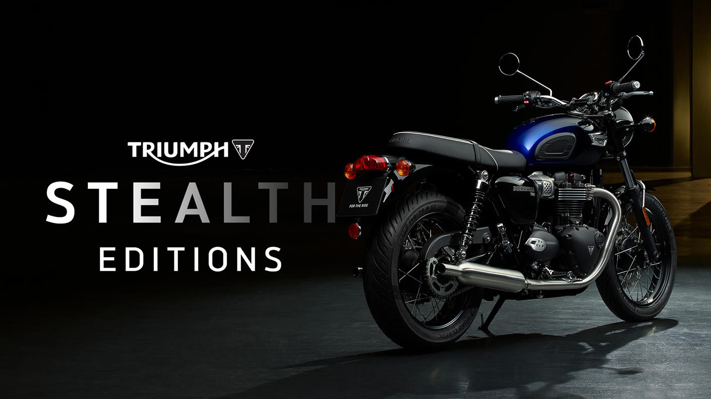 Triumph Bonneville t100 stealth Editions 