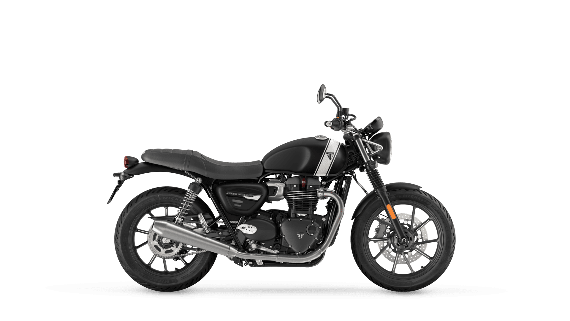 MY25 Speed Twin 900 in Matt phantom black and matt crystal white CGI