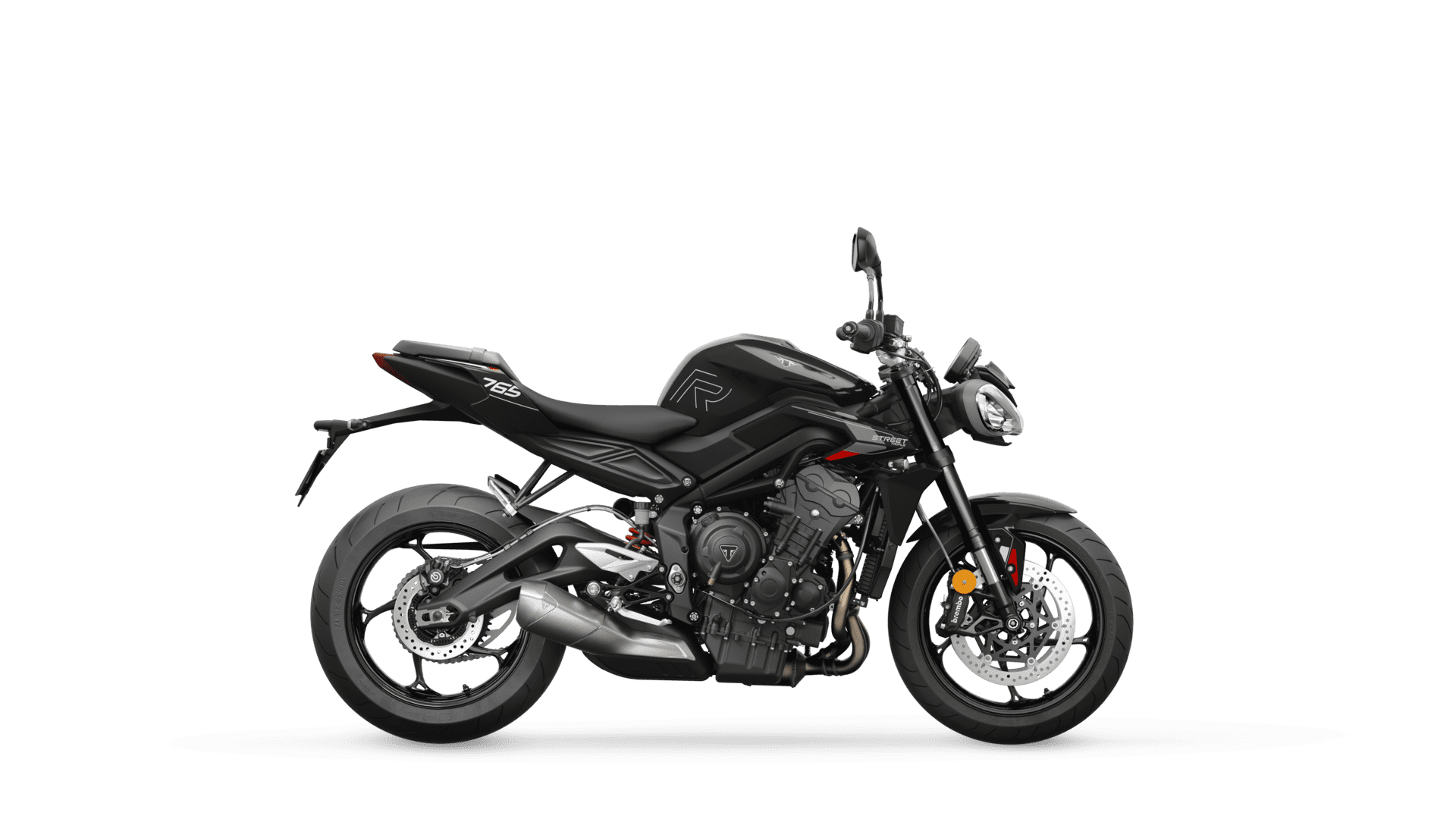 Triumph Street Triple R in Phantom Black right hand side