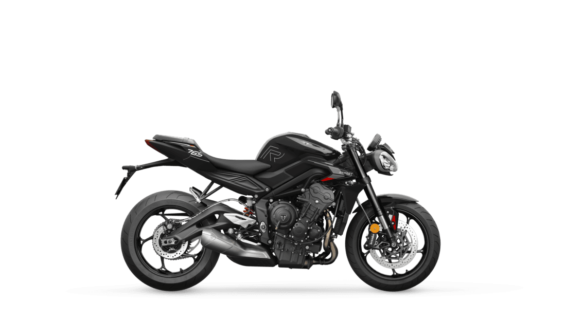 Triumph Street Triple R in Phantom Black right hand side