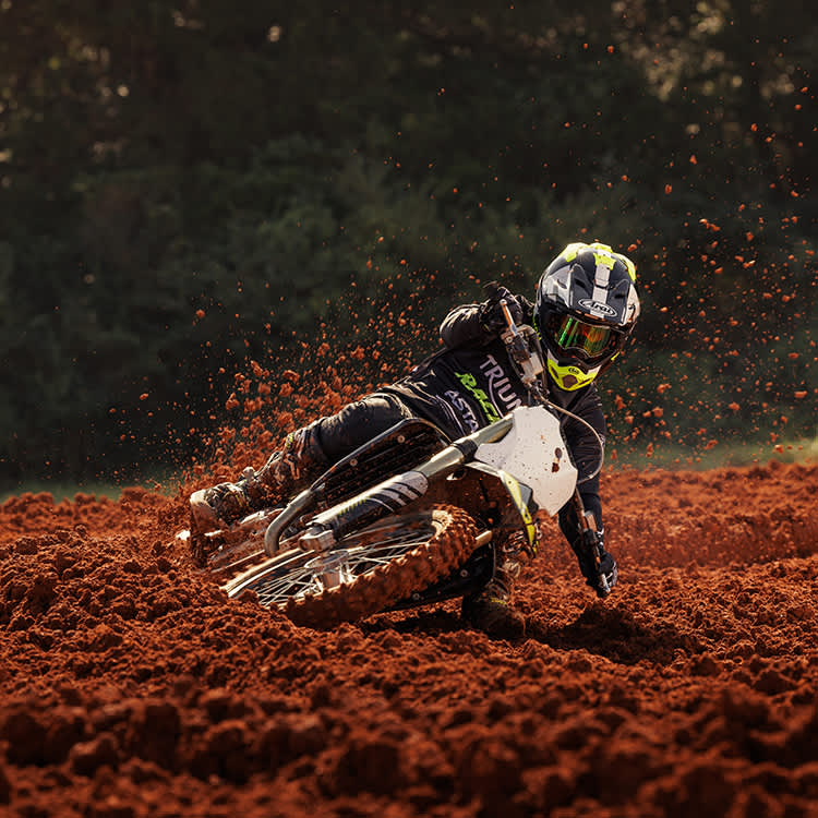 Triumph TF250 X motocross action shot