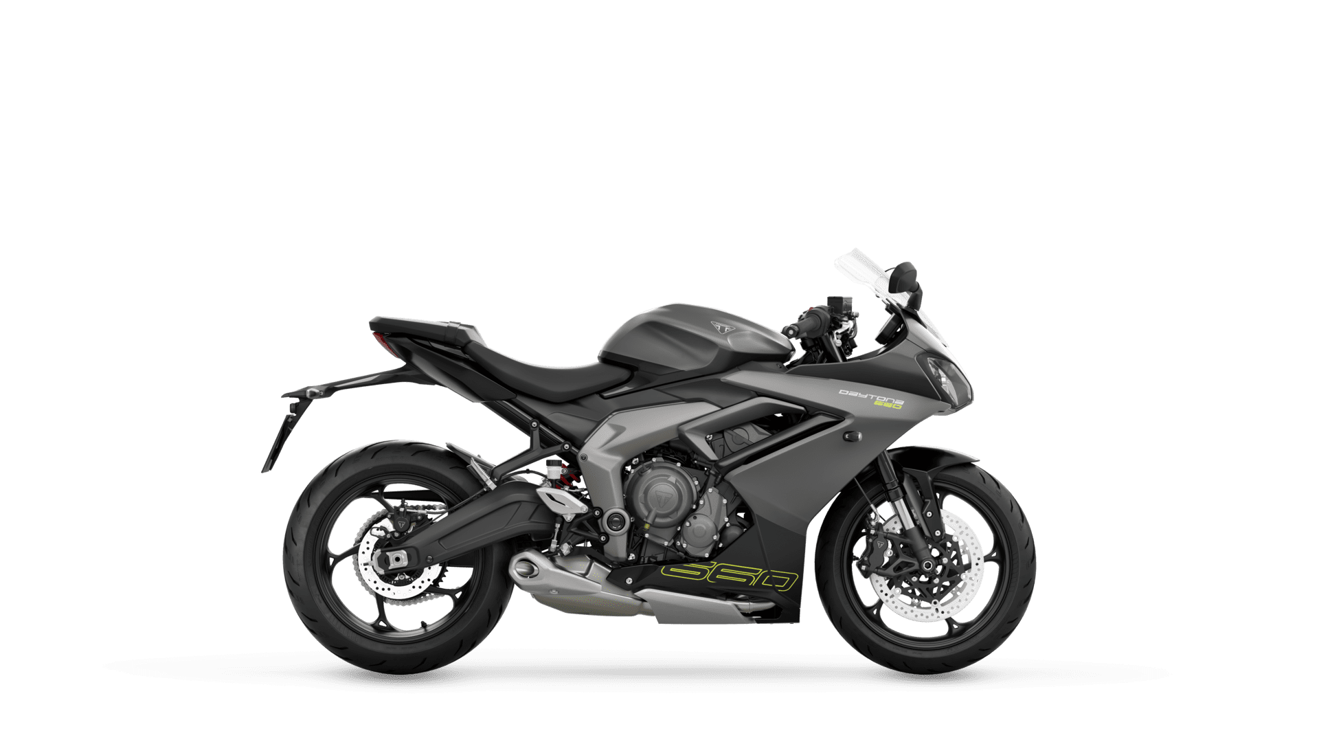 Triumph Daytona 660 Satin Granite Right Hand Side Large