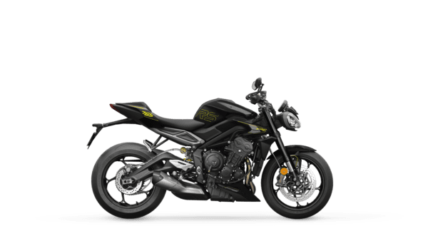 MY25 Street Triple 765 RS in Phantom Black colour CGI