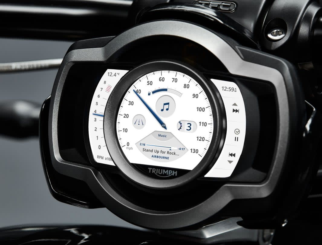 Triumph TFT Display Quartz_High_Music