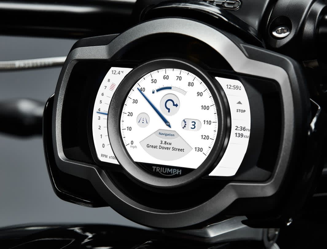 Triumph TFT Display Quartz_High_Navigation