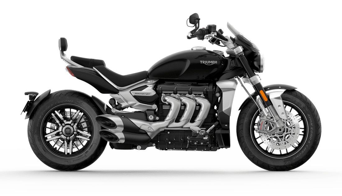 CGI cut out of Phantom Black Triumph Rocket GT