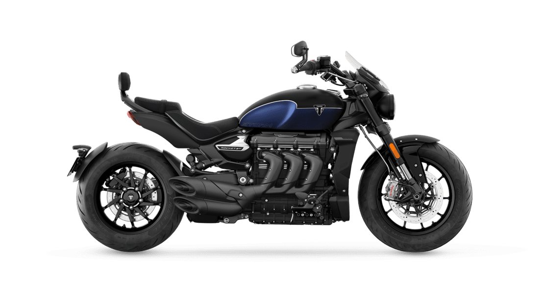 Rocket 3 GT Storm Matt Sapphire Black Satin Pacific Blue