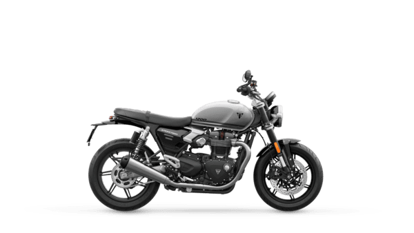 Triumph Speed Twin 1200 in Aluminium Silver right hand side