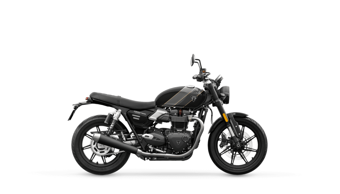 Triumph Speed Twin 900 in Phantom Black right hand side