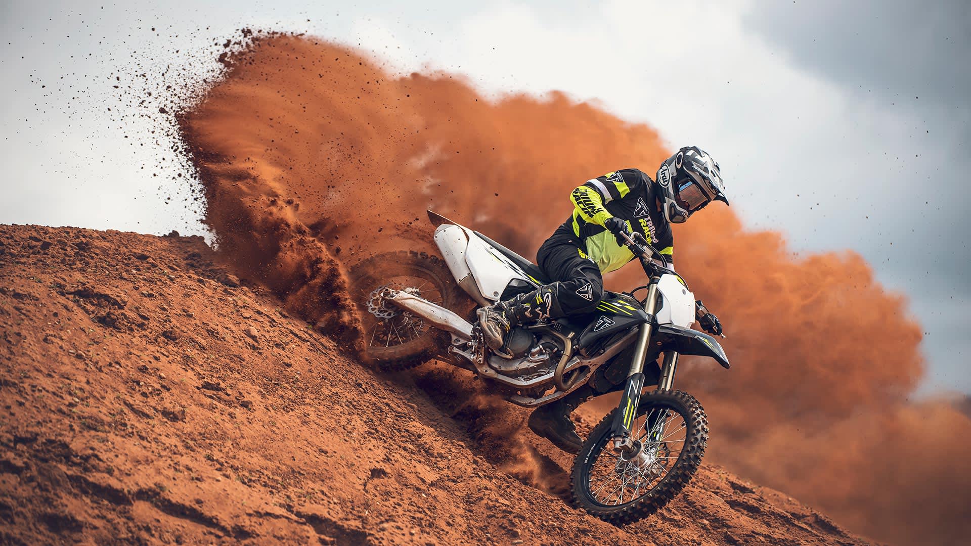 MY26 Triumph TF 250-X riding off-road