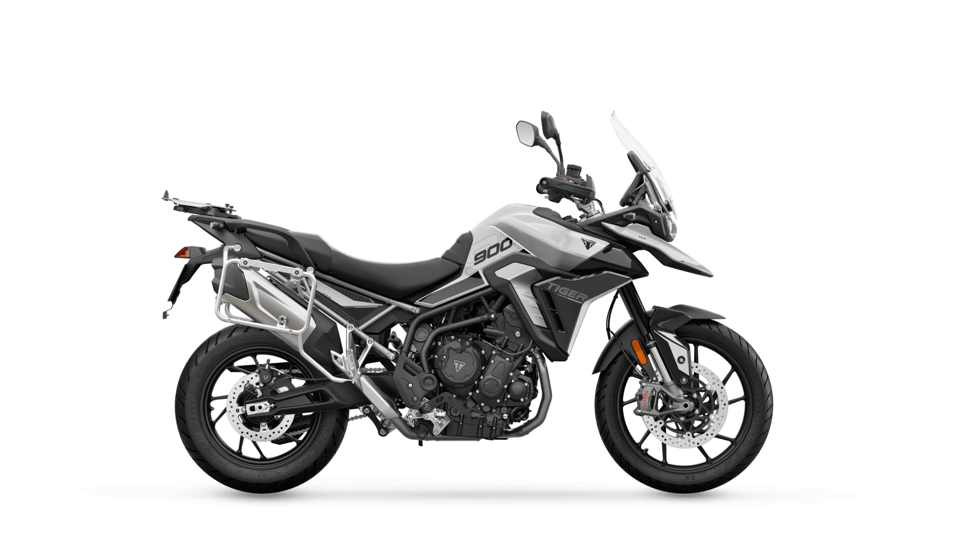 Brazilian Tiger 900 GT MY24 CGI in Snowdonia white