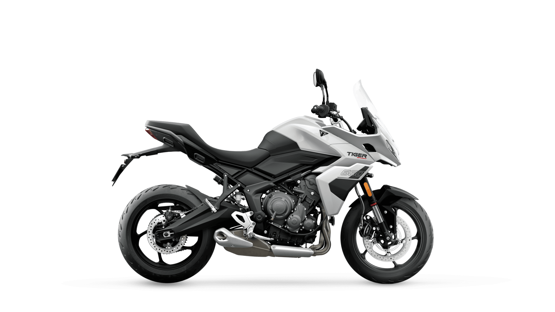 Triumph Tiger Sport 660 in Pure White right hand side