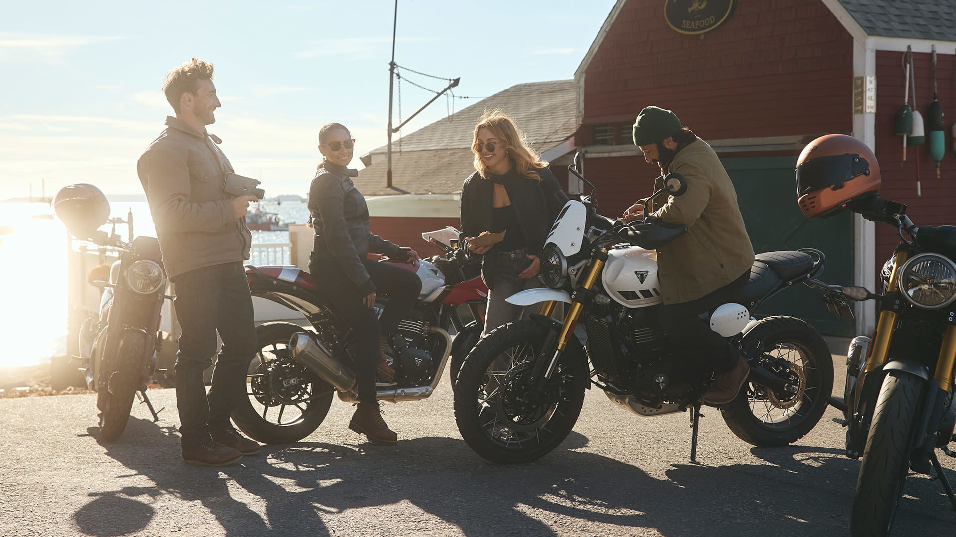 Triumph Thruxton and Tracker 400