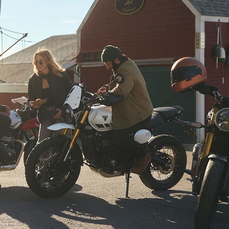 Triumph Thruxton and Tracker 400