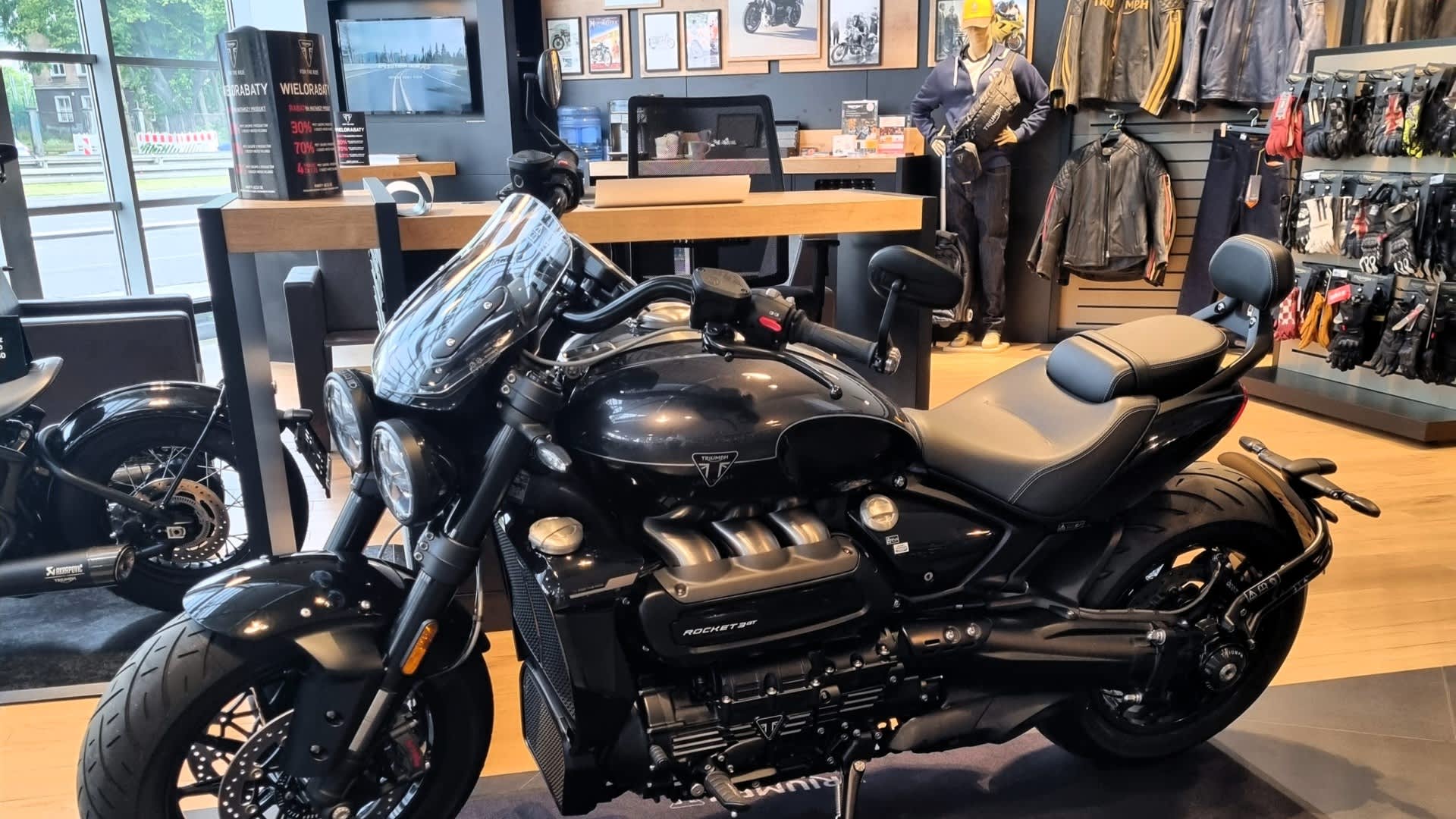 Side view stationary shot of Triumph Rocket 3 GT