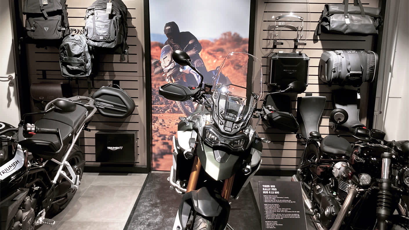 Triumph dealership in Vilnius, Lithuania