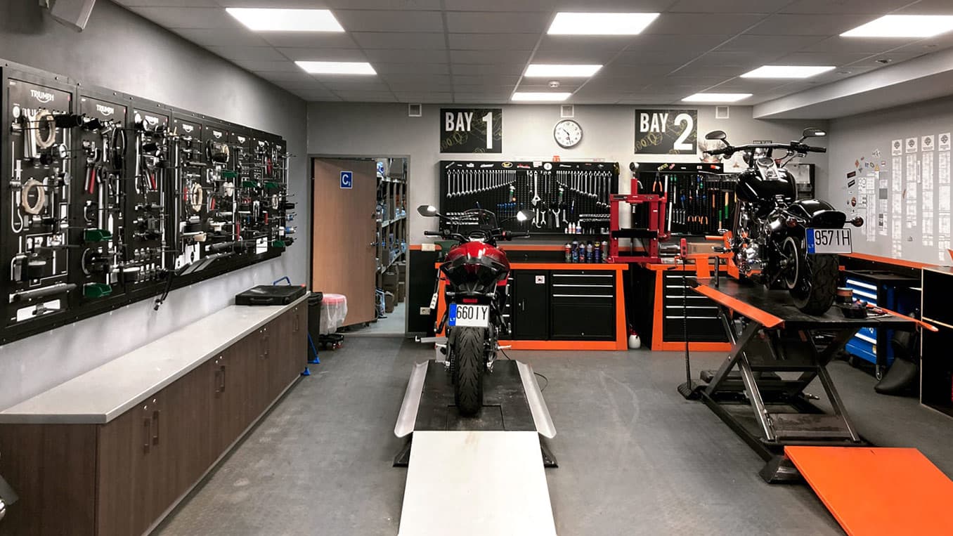 Triumph dealership in Vilnius, Lithuania
