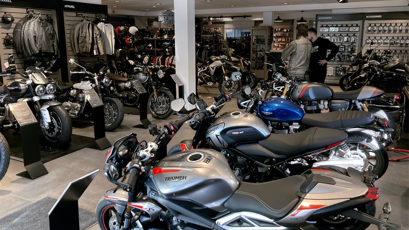 Triumph dealership in Vilnius, Lithuania