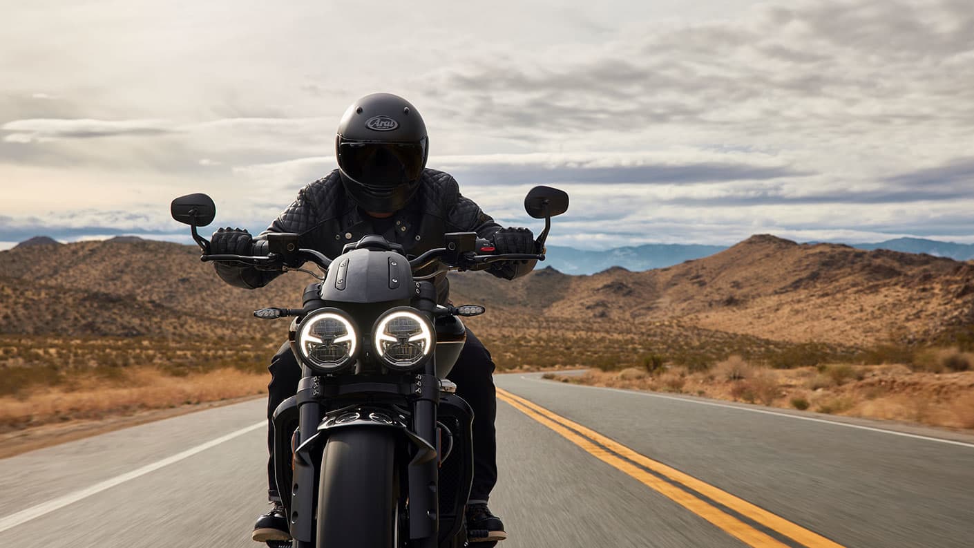 Triumph Rocket 3 Storm rider close up