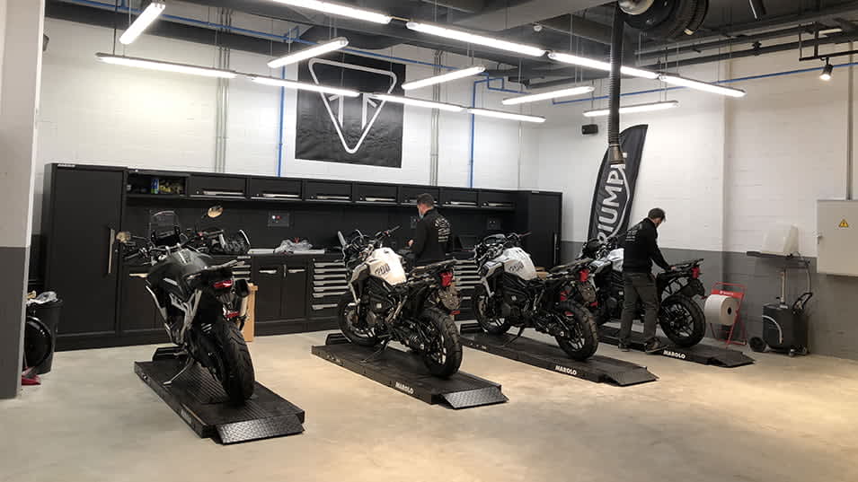 Triumph Madrid Sur taller