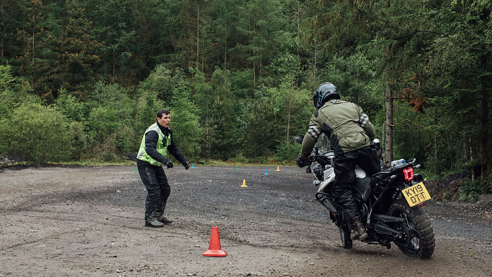 Training course for the Triumph adventure experience day