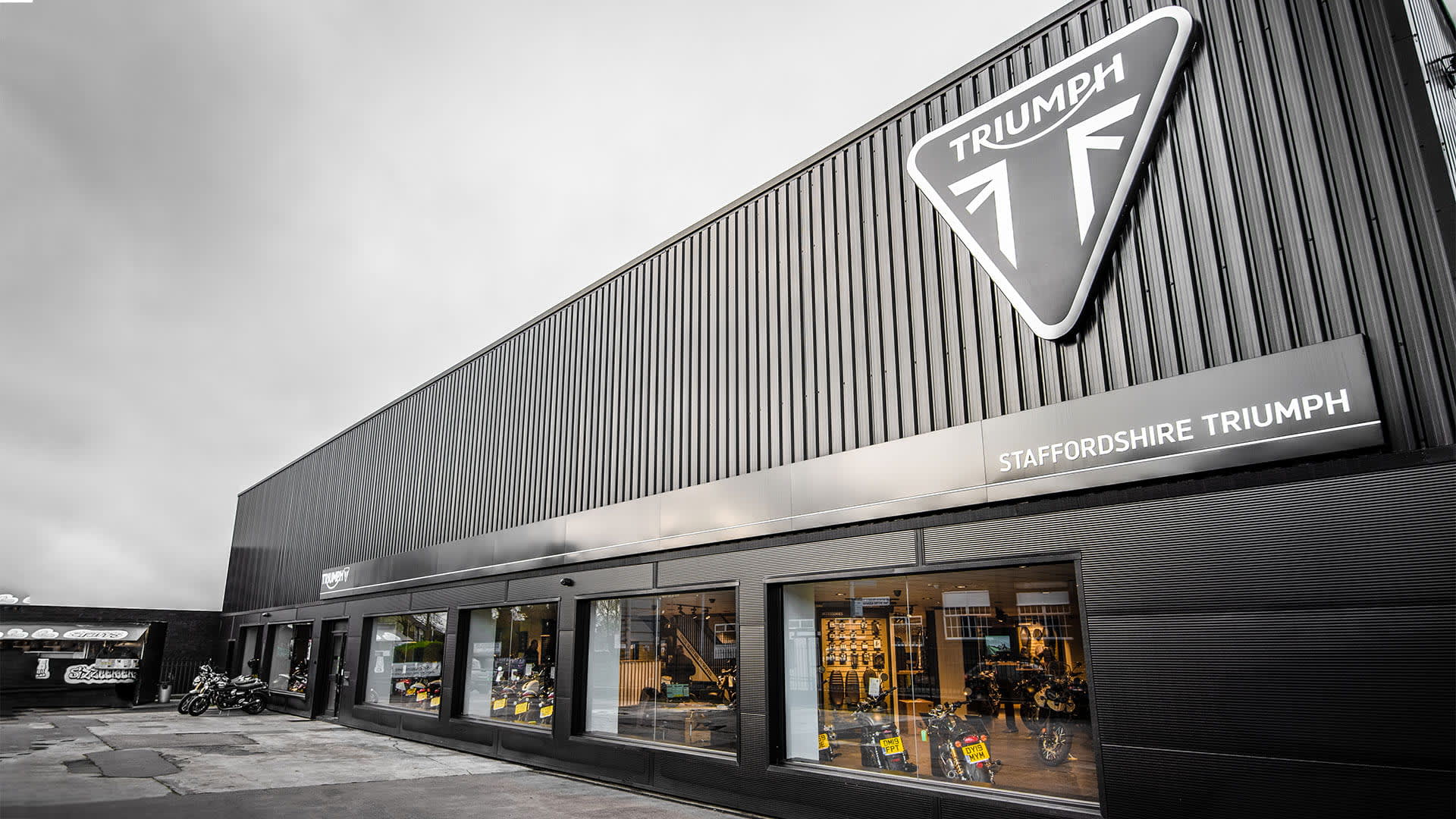 Triumph motorcycles dealership in Stroke on Tent- Staffordshire Triumph