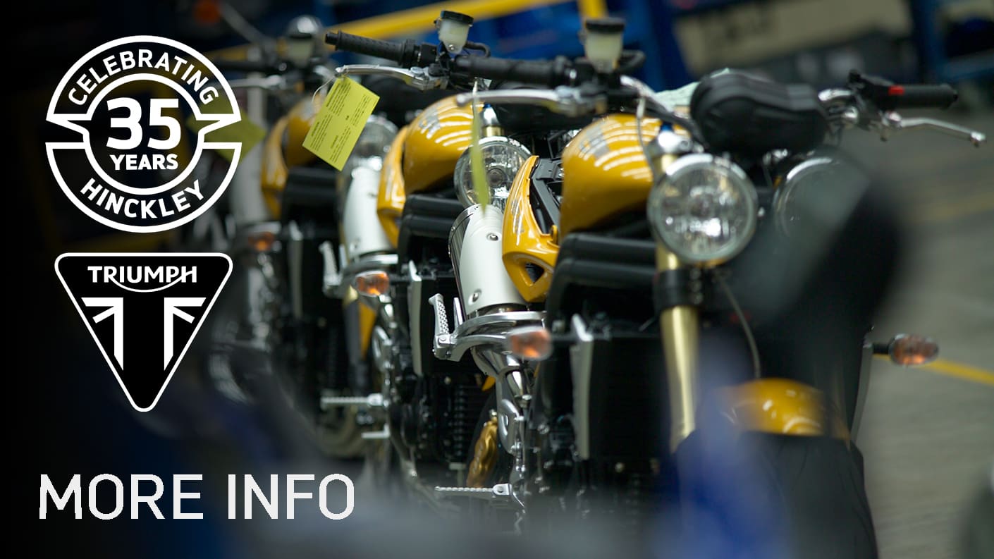 25 years of Triumph Hinckley anniversary event at Triumph Factory