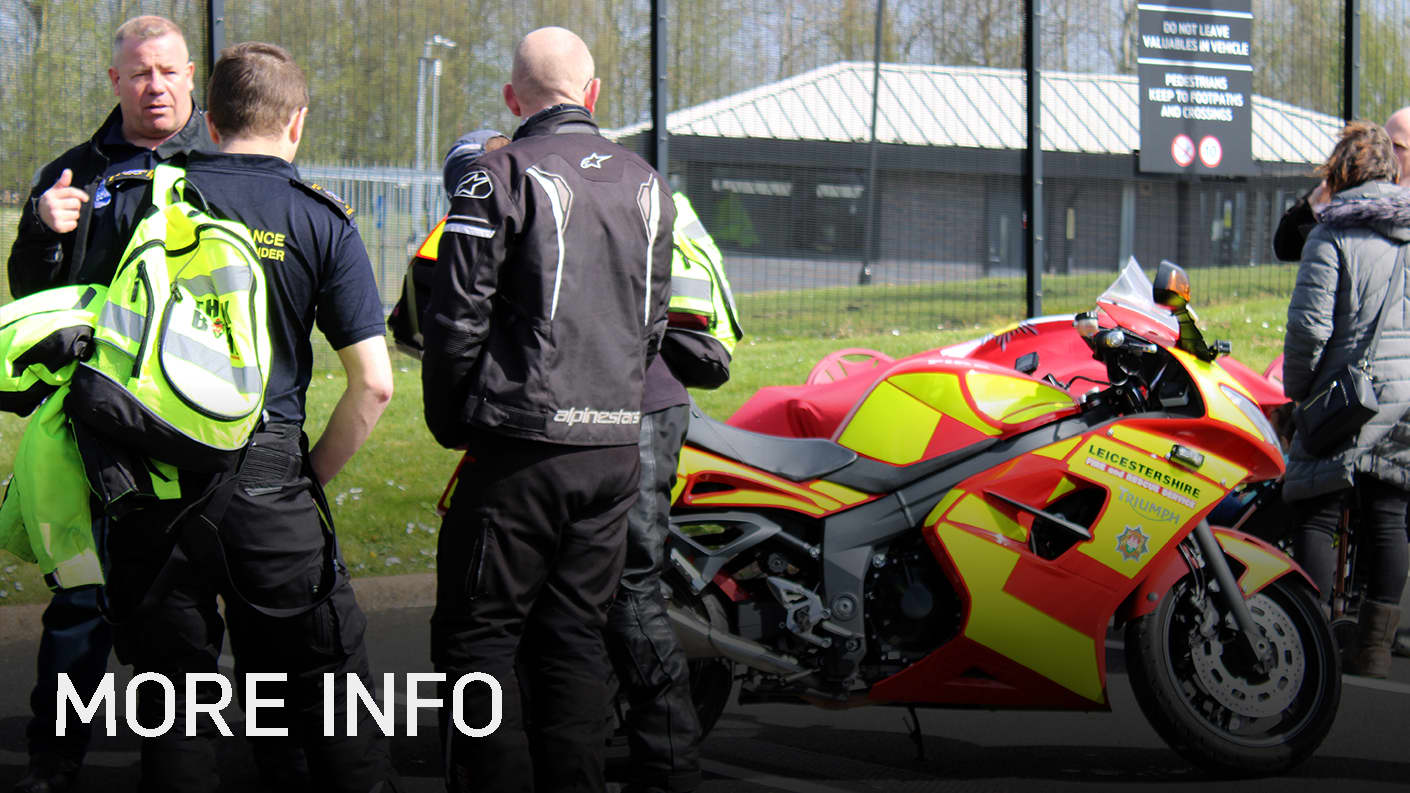 Celebrating emergency services at Triumph factory