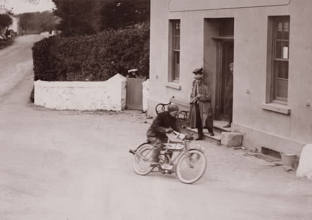 1907 Frank Hulbert at Ballacraine: he finished 3rd