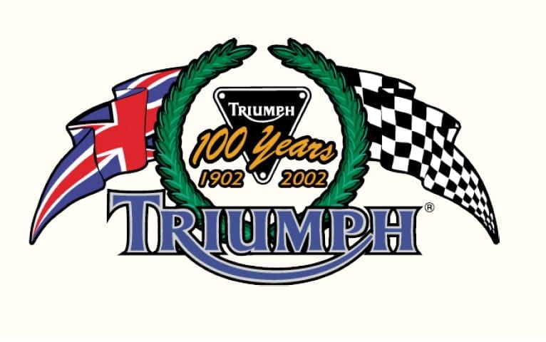 2002 Triumph Logo celebrating 100 years