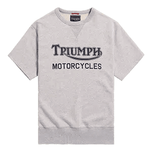 Nicks Short Sleeve Sweatshirt in Silbermeliert