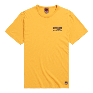 Adcote T-Shirt mit Rückenprint - Old Gold