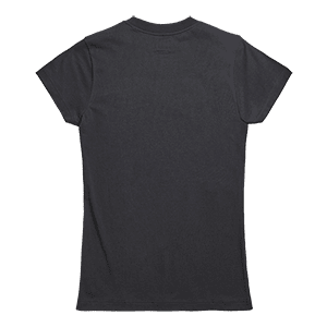 Gwynedd Damen T-Shirt mit Stickerei, Schwarz