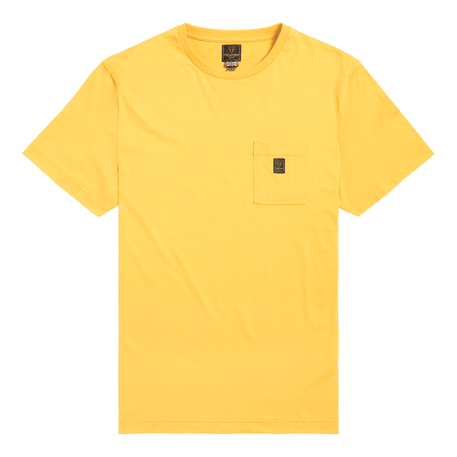 Ditchling Pocket T-Shirt mit Rückenprint Logo in Gold
