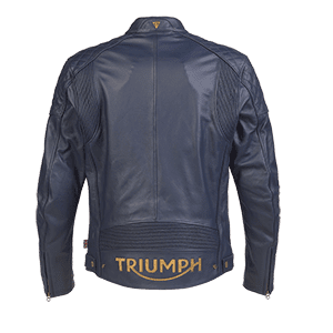 Braddan Lederjacke in Blau