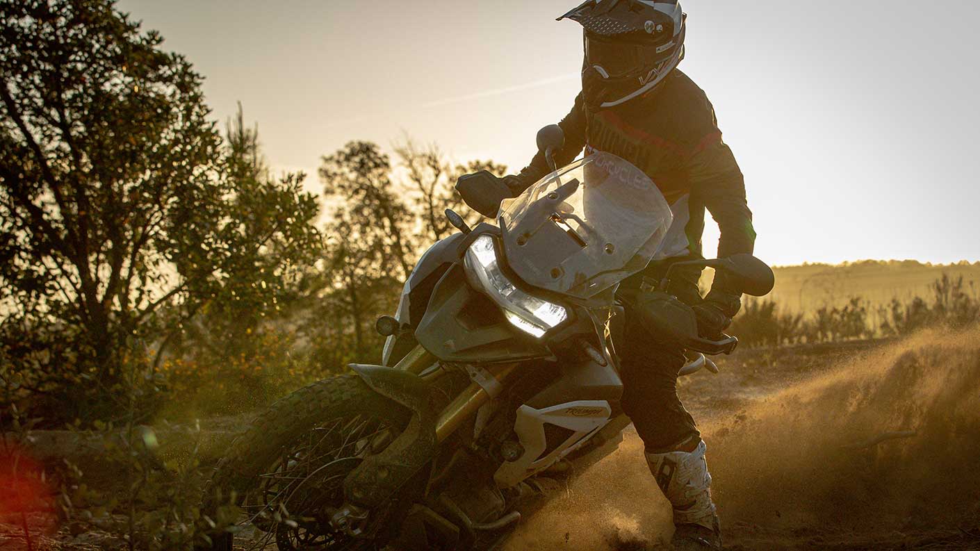 Ivan Cervantes rides the Triumph Tiger 1200 Rally