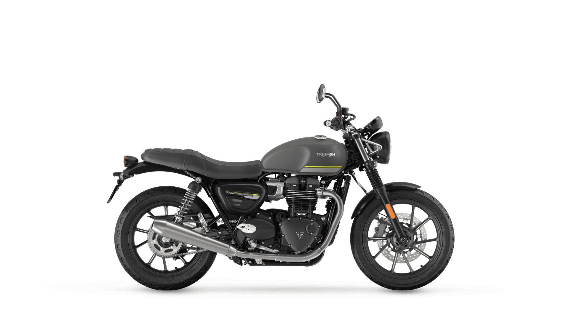 Triumph Speed twin 900 in matt siilver ice